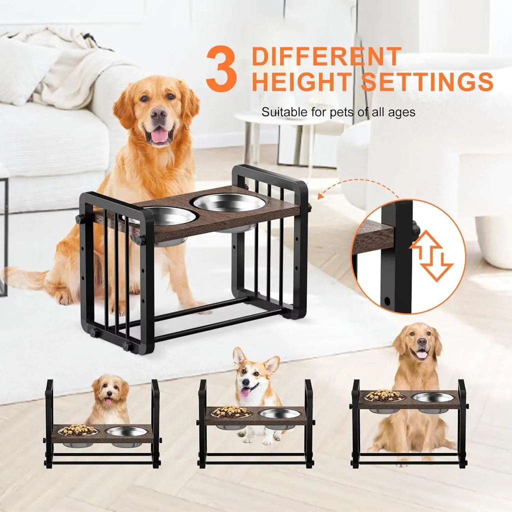 Elevated Dog Bowl Stand Wagging Way