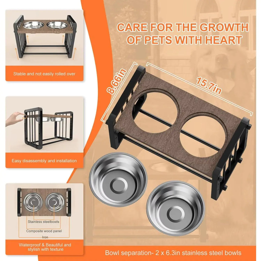 Elevated Dog Bowl Stand Wagging Way