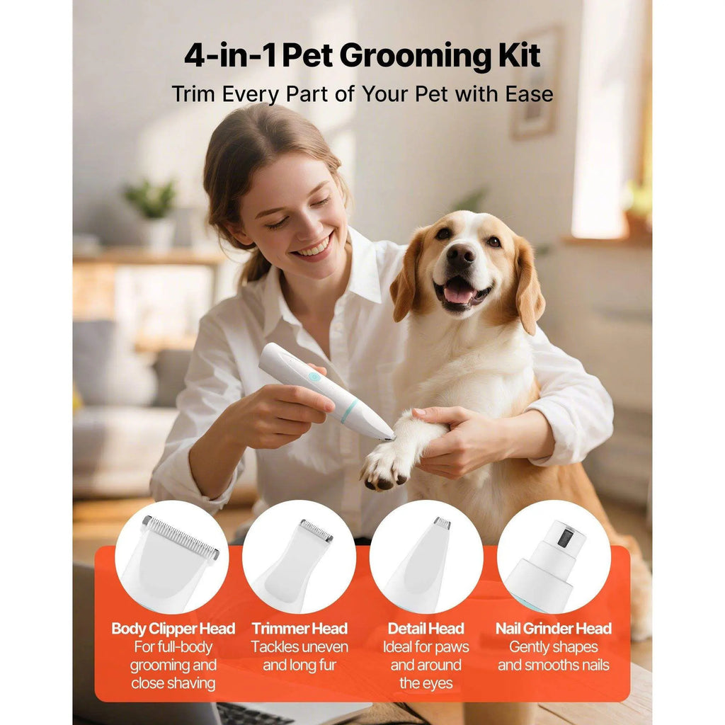 4-in-1 Dog Clippers Kit Wagging Way