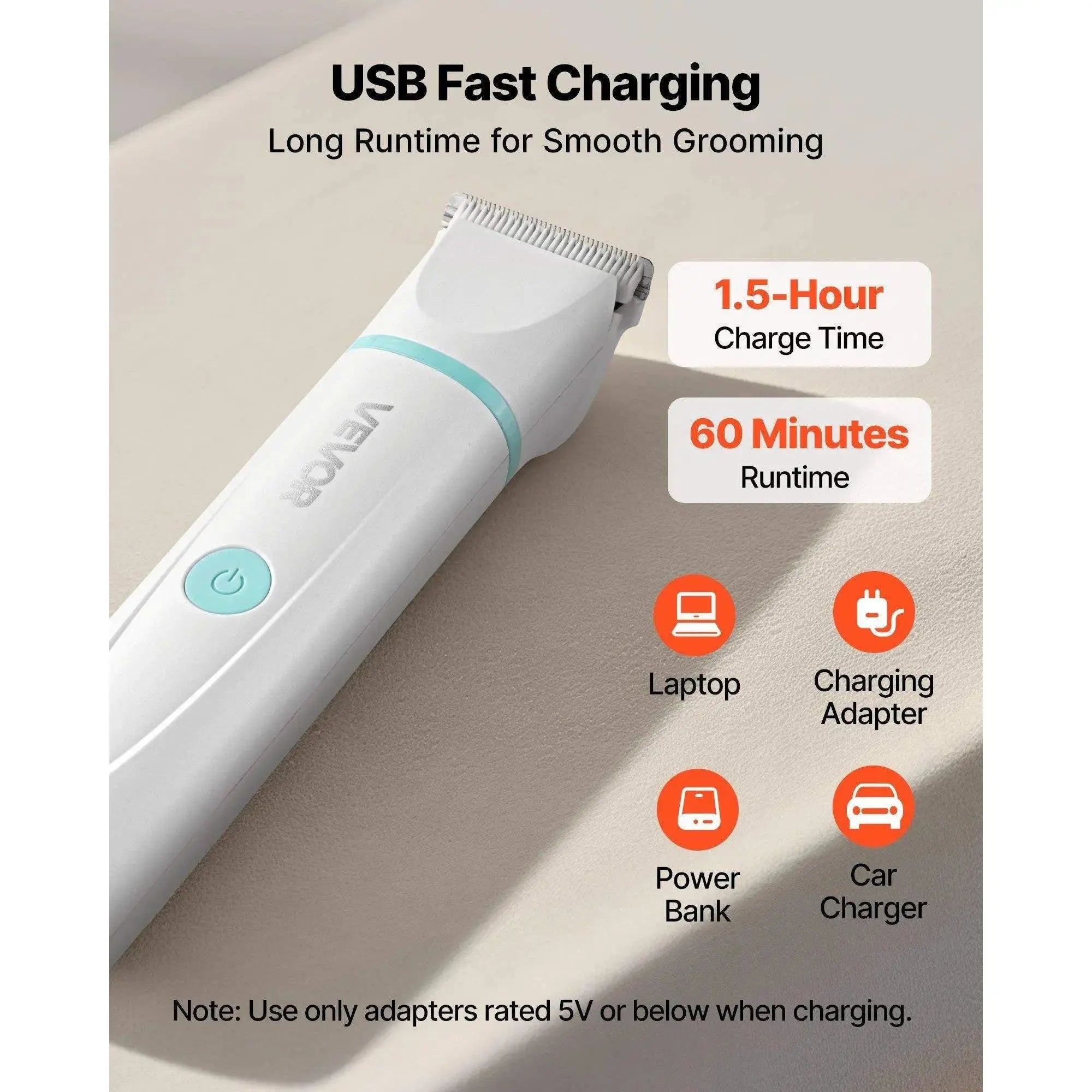 4-in-1 Dog Clippers Kit Wagging Way