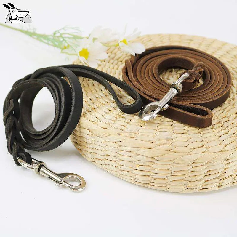 Genuine Leather Leash - Wagging Way