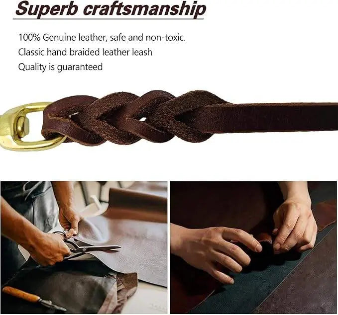 Genuine Leather Leash - Wagging Way