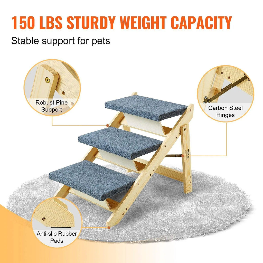 Foldable Dog Stairs - Wagging Way