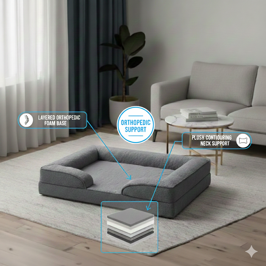 Wagging Way Orthopedic Dog Bed Wagging Way